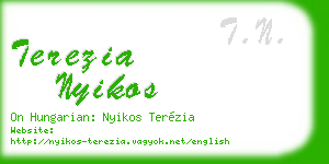 terezia nyikos business card