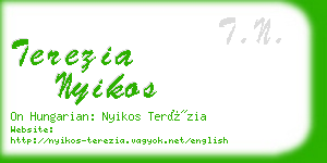 terezia nyikos business card